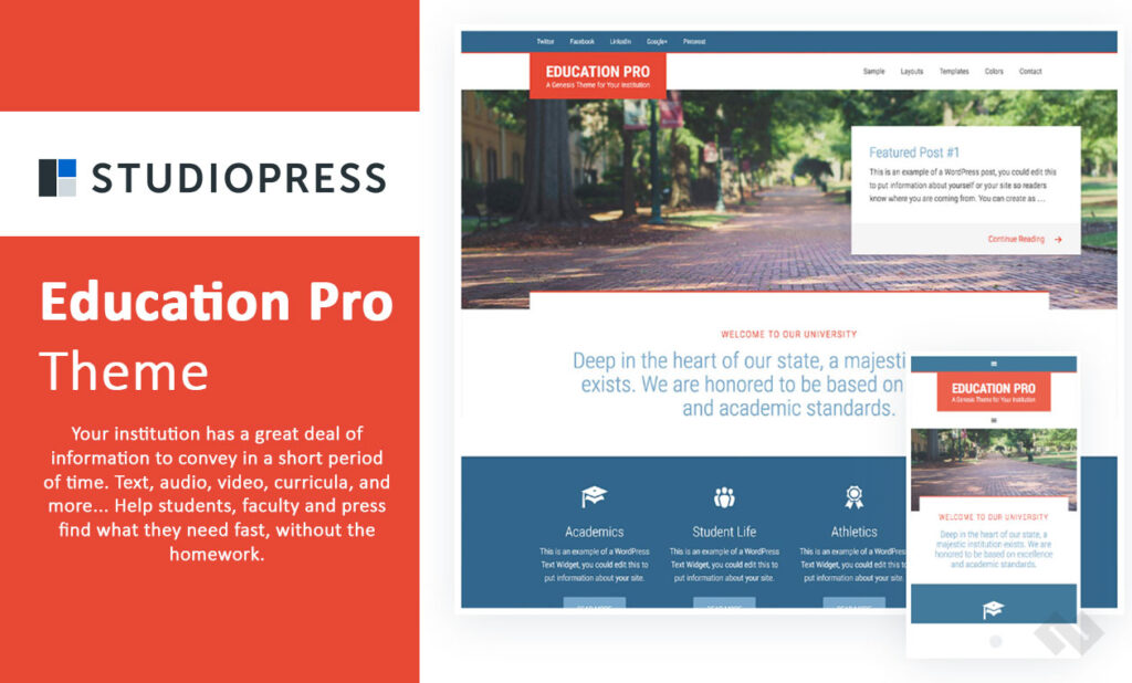 StudioPress Education Pro Theme Review